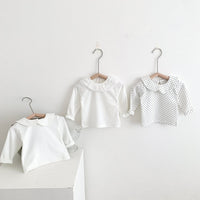 Load image into Gallery viewer, Baby Girls Solid Color Polka dots Tops Wholesale 22081568
