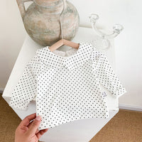 Load image into Gallery viewer, Baby Girls Solid Color Polka dots Tops Wholesale 22081568
