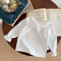 Load image into Gallery viewer, Baby Girls Solid Color Polka dots Tops Wholesale 22081568
