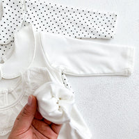 Load image into Gallery viewer, Baby Girls Solid Color Polka dots Tops Wholesale 22081568
