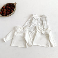 Load image into Gallery viewer, Baby Girls Solid Color Polka dots Tops Wholesale 22081568
