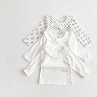 Load image into Gallery viewer, Baby Girls Solid Color Polka dots Tops Wholesale 22081568
