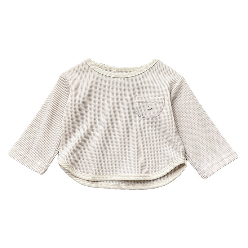 Baby Unisex Solid Color Tops Wholesale 22081573