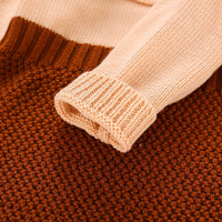 Load image into Gallery viewer, Baby Girls Color-blocking Crochet Rompers Wholesale 22081702
