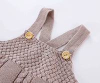 Load image into Gallery viewer, Baby Unisex Solid Color Crochet Rompers Wholesale 22081704
