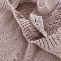 Load image into Gallery viewer, Baby Unisex Solid Color Crochet Rompers Wholesale 22081704
