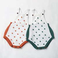 Load image into Gallery viewer, Baby Girls Color-blocking Crochet Rompers Wholesale 22081705
