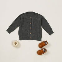 Load image into Gallery viewer, 2 Pieces Set Baby Unisex Solid Color Crochet Cardigan And Shorts Wholesale 22081708
