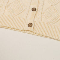 Load image into Gallery viewer, 2 Pieces Set Baby Unisex Solid Color Crochet Cardigan And Shorts Wholesale 22081708
