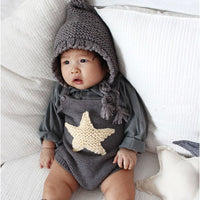 Load image into Gallery viewer, Baby Unisex Star Crochet Rompers Wholesale 22081714
