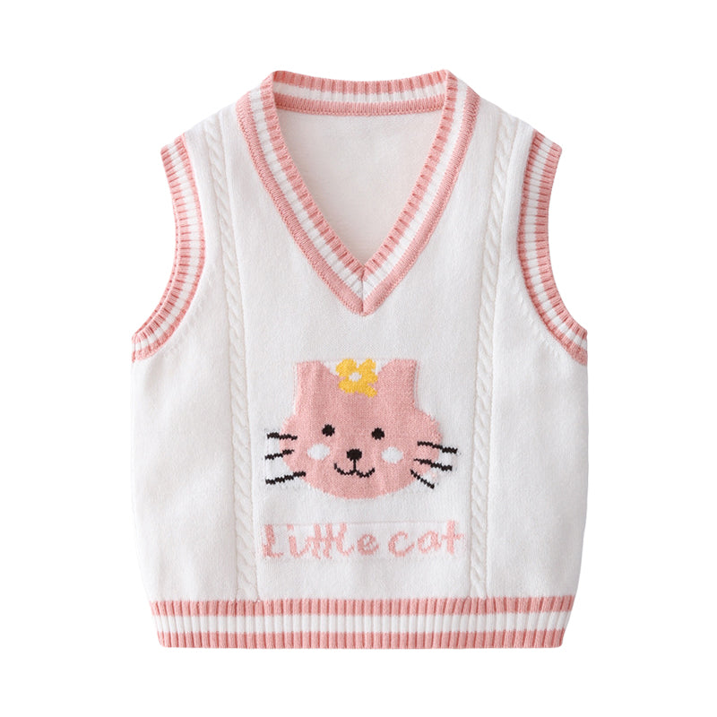 Baby Kid Girls Cartoon Vests Waistcoats Wholesale 220817145