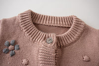 Load image into Gallery viewer, Baby Kid Girls Embroidered Cardigan Knitwear Wholesale 220817158
