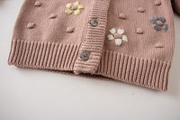 Load image into Gallery viewer, Baby Kid Girls Embroidered Cardigan Knitwear Wholesale 220817158
