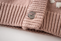 Load image into Gallery viewer, Baby Kid Girls Embroidered Cardigan Knitwear Wholesale 220817158
