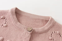 Load image into Gallery viewer, Baby Girls Solid Color Cardigan Knitwear And Rompers Wholesale 220817168
