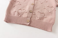 Load image into Gallery viewer, Baby Girls Solid Color Cardigan Knitwear And Rompers Wholesale 220817168
