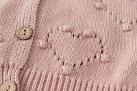 Load image into Gallery viewer, Baby Girls Solid Color Cardigan Knitwear And Rompers Wholesale 220817168
