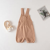 Load image into Gallery viewer, Baby Unisex Solid Color Knitwear Rompers Wholesale 220817169
