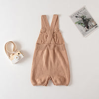 Load image into Gallery viewer, Baby Unisex Solid Color Knitwear Rompers Wholesale 220817169
