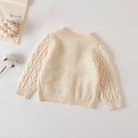 Load image into Gallery viewer, Baby Girls Embroidered Cardigan Knitwear Wholesale 220817171
