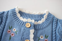 Load image into Gallery viewer, Baby Girls Embroidered Cardigan Knitwear Wholesale 220817171

