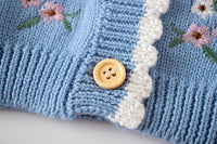 Load image into Gallery viewer, Baby Girls Embroidered Cardigan Knitwear Wholesale 220817171
