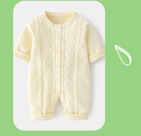 Load image into Gallery viewer, Baby Unisex Solid Color Knitwear Jumpsuits Wholesale 220817172
