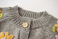 Load image into Gallery viewer, Baby Girls Flower Embroidered Cardigan Wholesale 220817177
