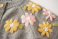 Load image into Gallery viewer, Baby Girls Flower Embroidered Cardigan Wholesale 220817177
