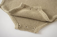 Load image into Gallery viewer, Baby Unisex Solid Color Crochet Rompers Wholesale 220817182
