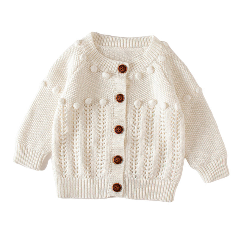 Baby Girls Solid Color Cardigan Wholesale 220817183