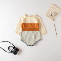 Load image into Gallery viewer, Baby Unisex Color-blocking Knitwear Rompers Wholesale 220817188
