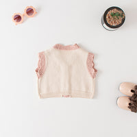 Load image into Gallery viewer, Baby Girls Flower Embroidered Vests Waistcoats Cardigan Wholesale 220817189
