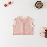 Load image into Gallery viewer, Baby Girls Flower Embroidered Vests Waistcoats Cardigan Wholesale 220817189
