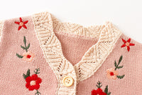 Load image into Gallery viewer, Baby Girls Flower Embroidered Vests Waistcoats Cardigan Wholesale 220817189

