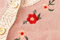Load image into Gallery viewer, Baby Girls Flower Embroidered Vests Waistcoats Cardigan Wholesale 220817189

