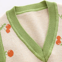 Load image into Gallery viewer, Baby Kid Girls Fruit Crochet Vests Waistcoats Knitwear Wholesale 220817201
