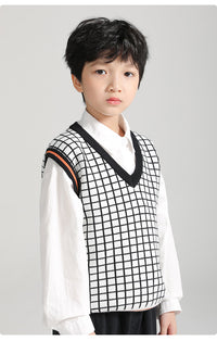 Load image into Gallery viewer, Baby Kid Boys Checked Vests Waistcoats Wholesale 220817209
