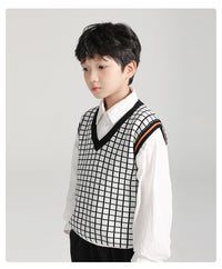 Load image into Gallery viewer, Baby Kid Boys Checked Vests Waistcoats Wholesale 220817209
