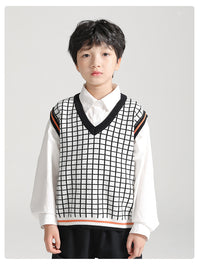 Load image into Gallery viewer, Baby Kid Boys Checked Vests Waistcoats Wholesale 220817209
