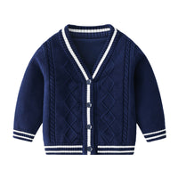 Load image into Gallery viewer, Baby Kid Unisex Solid Color Crochet Cardigan Wholesale 220817211
