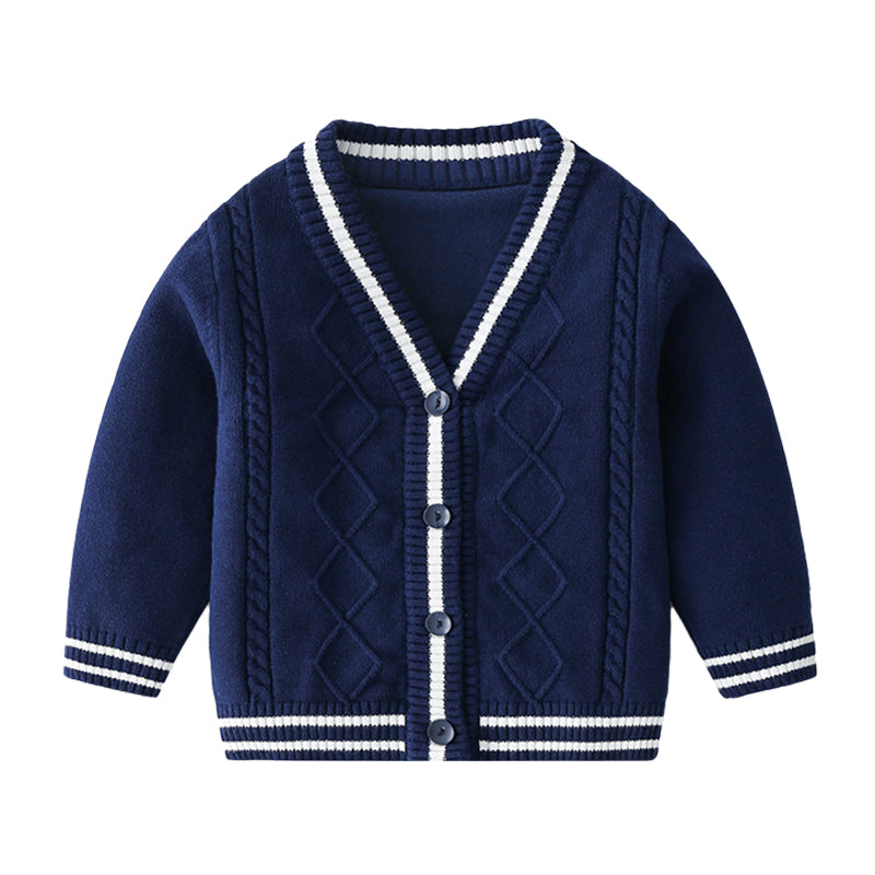 Baby Kid Unisex Solid Color Crochet Cardigan Wholesale 220817211