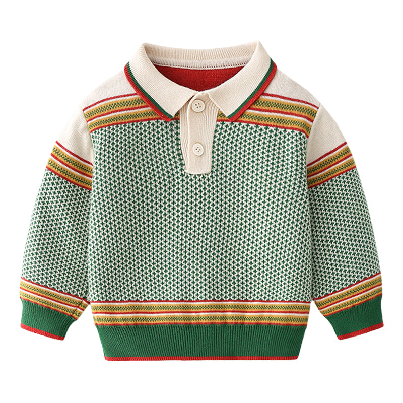 Baby Kid Unisex Striped Crochet Sweaters Wholesale 220817212
