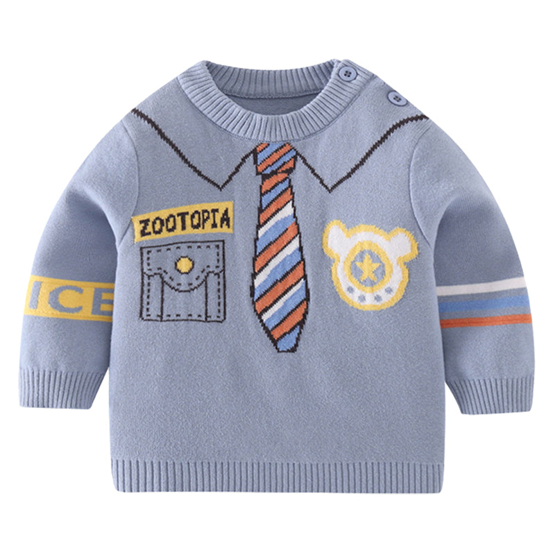 Baby Kid Boys Letters Cartoon Crochet Sweaters Wholesale 220817217