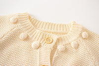 Load image into Gallery viewer, Baby Kid Unisex Solid Color Crochet Cardigan Rompers Wholesale 220817223
