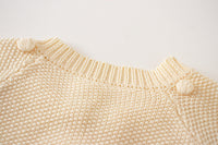 Load image into Gallery viewer, Baby Kid Unisex Solid Color Crochet Cardigan Rompers Wholesale 220817223
