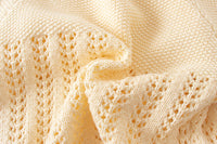 Load image into Gallery viewer, Baby Kid Unisex Solid Color Crochet Cardigan Rompers Wholesale 220817223
