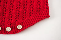 Load image into Gallery viewer, Baby Kid Unisex Solid Color Crochet Cardigan Rompers Wholesale 220817223
