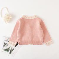 Load image into Gallery viewer, Baby Kid Girls Flower Crochet Embroidered Cardigan Wholesale 220817228
