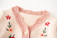 Load image into Gallery viewer, Baby Kid Girls Flower Crochet Embroidered Cardigan Wholesale 220817228

